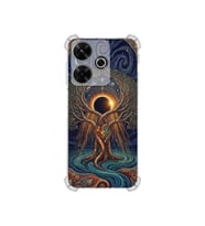 PrintiFy Xiaomi Redmi 134g ile Uyumlu Simya Serisi Kozmik Denge Tasarımlı Uv Baskılı Köşe Korumalı Antişok Kılıf