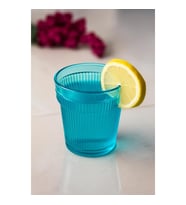 Akrilik Aquamarin Tekli Kısa Bardak & Su Meşrubat Kahve Yanı Bardağı 300 ml ( Cam Değildir )