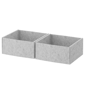 Kutu Seti, Açık Gri, 25x27x12 cm, 2 adet