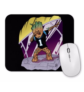 Baby Groot Dabbing (Panther Jersey Mouse Pad