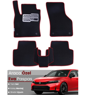 HONDA CİVİC SPORT PLUS (2019-2024) Uyumlu EVA Paspas Tam Set–Araca Özel,Kolay Montaj
