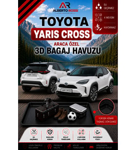 Toyota Yaris Cross Ust 2022 - 2026 Araca Özel 3D Bagaj Havuzu