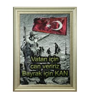 e38 EL İŞÇİLİĞİ  ALİMİNYUM KABARTMA TABLO 62x82 CM - 6362