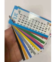 Anahtarlık Şeklinde Çarpım Tablosu ve Ritmik Sayma Pvc Kaplı