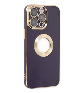 Newface Apple iPhone 14 Pro Kılıf Store Silikon - Derin Mor