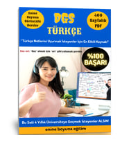 DGS Türkçe Hazırlık Kitabı (400 Sayfalık PDF + Görüntülü Dersler)