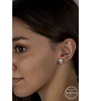 Union Swarovski Crystal Kadın SS Tırnaklı Çivili Gümüş Küpe