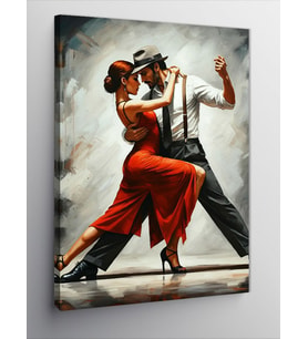 Kanvas Tablo Tango Dans Eden Çift