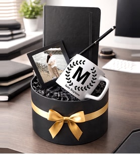 Kişiye Özel Silindir Kutu İsimli Kupa Defter Kalem Fotoğraf Çerçeveli Hediye Kutusu – Siyah Gold Premium Hediye Seti Sevgiliye / Eşe Özel Hediye Kutusu