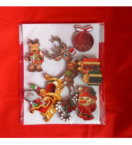 Yılbaşı Ahşap Sticker Model 4