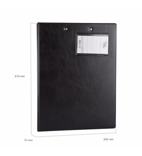 2K ÇİFT MEKANİZMALI A4 EVRAK SUNUM KLASÖRÜ SEKRETERLİK + KOLLU SIKIŞTIRMA BİALA 23X31 CM (Siyah)