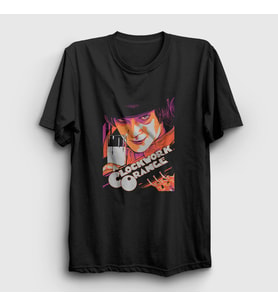 Presmono Unisex Siyah Alex Film Otomatik Portakal A Clockwork Orange T-Shirt 241964tt