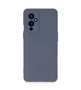 One Plus 9 Kılıf Nano İçi Kadife Silikon - Gri
