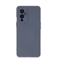 One Plus 9 Kılıf Nano İçi Kadife Silikon - Gri