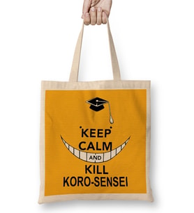 Koro Sensei Bez Çanta Uzun Saplı