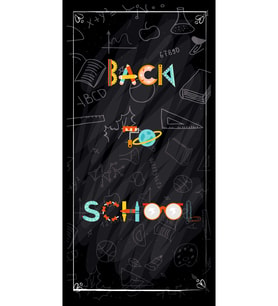 Okula Dönüş Back To School Temalı Fotoğraf Panosu Branda 100x200