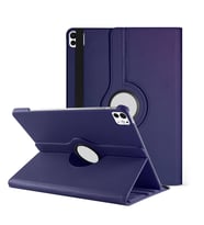 Microsonic Apple iPad Pro 11 2024 Kılıf (A2836-A2837) 360 Rotating Stand Deri Lacivert