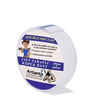 Çift Taraflı Bant Köpük Bant 38mm x 2mt 1 Adet Çerçeve Tablo Halı Yapıştırma Bandı İç Ve Dış Mekan Süper Güçlü Köpük Bant