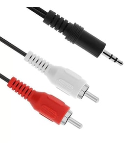 2 Rca Erkek - 3.5 Mm Stereo Erkek Kablo 1.5 Metre