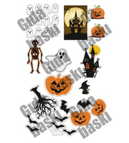 Yenilebilir Şeker Kağıdı Heloween Temalı Pasta Süsleme