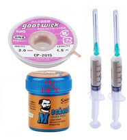 Goot Wick Lehim Sıvı Lehim 138 C Mchanic Solder Paste 42 Gr Lehim Emme Temizleme Teli 2,0 Mm 3 İn 1