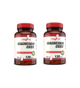 Nevfix Magnesium Oxide Magnezyum 250 Mg 120 Tablet 2 Kutu