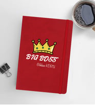 Kişiye Özel 13x21 Kırmızı Defter-12