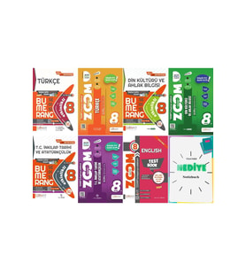 Günay Yayınları Güncel 8. Sınıf Sözel Dersler Bumerang Ve Zoom Soru Bankası Yeni Nesil Geliştirici Seti (Çok Renkli)