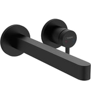 Hansgrohe Finoris Modern 1 Saplı 2 Delikli 10 Cm Uzunluğunda Duvara Monte Banyo Bataryası Mat Siyah,