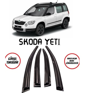 Balp Skoda Yeti Cam Rüzgarlığı 4lü Parlak Siyah