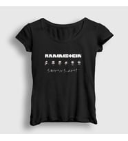Presmono Kadın Siyah Band Rammstein T-Shirt 105027tt