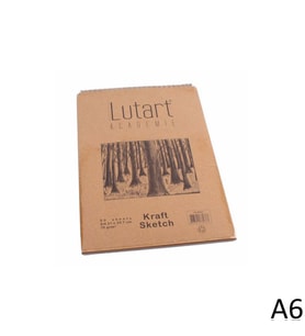 Lutart Kraft Sketch Blok 70 gr. 50 Sayfa A6 