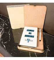 Nükleer Tıp Teknikeri Ahşap Kutulu Defter Kalem Set 002