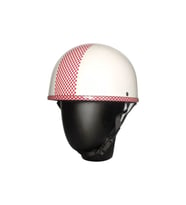 Motosiklet Yarım Chopper Model Kask Abs Matreıal Kask Whıte-red