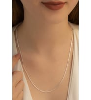 Kadın Gümüş Kolye - 925 Ayar 1.7 mm Gurmet Model Gümüş Kadın Kolye