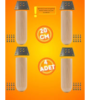 Ahşap Bohem Ayak 20 cm ( 4 ADET )