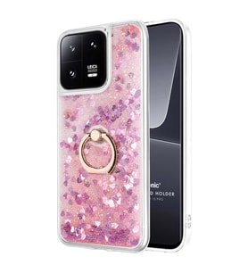 Microsonic Xiaomi Mi 13 Pro Kılıf Glitter Liquid Holder Pembe (Pembe)