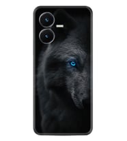 Vivo Y22S Kılıf Resimli Desenli Silikon Platinium Series Dark Wolfs 1834
