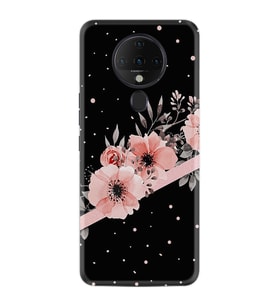 Tecno Spark 6 Kılıf Resimli Silikon Kılıf Flowers Dots 1423