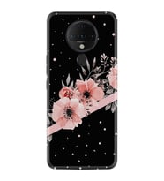 Tecno Spark 6 Kılıf Resimli Silikon Kılıf Flowers Dots 1423