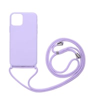Apple iPhone 13 Pro Kılıf Zore Ropi İpli Silikon Kılıf (Mor)