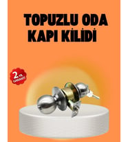 Mat Renk Topuzlu Kapı Kilidi – Giriş Tipi