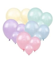 Makaron Karışık Renk Latex Balon 10 Adet