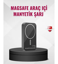 Magsafe Araç Telefon Tutucu 15w Hızlı Şarj Type-c Girişli