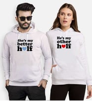 Tshirthane Better Other Half Sevgili Kombinleri Kapüşonlu Kombini (Tek Ürün Fiyatıdır.)