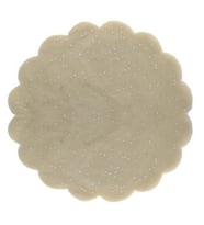 Organze taşlı 24 cm koyu krem p100-