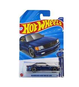 Hot Wheels - '89 Mercedes-Benz 560 Sec Amg (1/64) Mavi - Yurt Dışı Uzun Kartonet