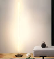 İskandinav Minimalist Led Lambader (Siyah)