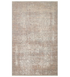 Makine Kaymaz Yıkanabilir Vizon Eskitme Triko Salon Mutfak Halısı Koridor Halısı Yolluk LPZ 02 BEIGE
