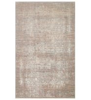 Makine Kaymaz Yıkanabilir Vizon Eskitme Triko Salon Mutfak Halısı Koridor Halısı Yolluk LPZ 02 BEIGE